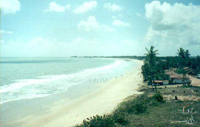 Vista parcial da cidade de Baía da Traição. Foto: Glebson Vieira, 2001.