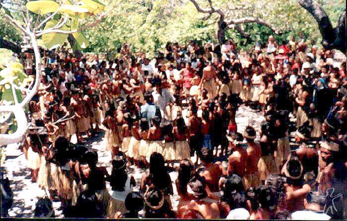 Roda do Toré no Dia do Índio. Foto: Glebson Vieira, 2003.