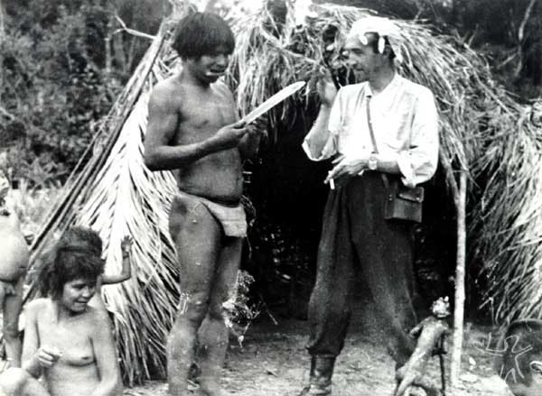 Segunda Expedição aos Xetá. Antropólogo José Loureiro Fernandes. Foto: Museu Paranaense, 1952