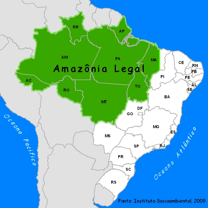 Amazônia Legal. Instituto Socioambiental, 2009