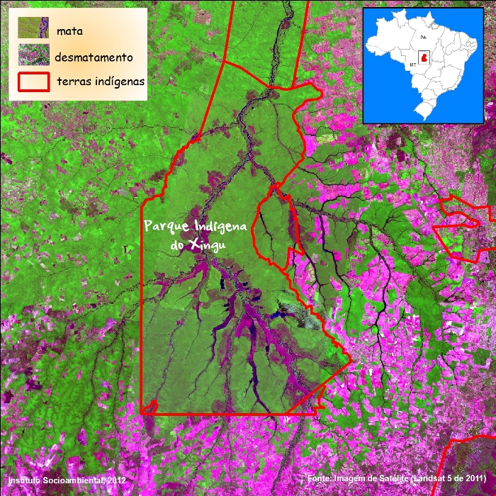 Source: Imagem de Satélite (Landsat 5 de 2011). 