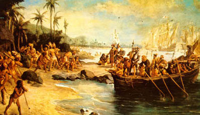 Desembarque de Cabral em Porto Seguro, Oscar Pereira da Silva, Acervo Museu Paulista/USP