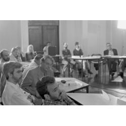Márcio Santilli, Sérgio Mauro (Sema) Santos Filho e Fernando Gabeira, Seminário Interno realizado pelo Instituto Socioambiental (ISA), com convidados para discutir perspectivas para a nova legislação sobre Unidades de Conservação, a partir de experiências concretas de conservação sob a ótica socioambiental, São Paulo. 1996 / © Acervo ISA Márcio Santilli, Sérgio Mauro (Sema) Santos Filho e Fernando Gabeira, Seminário Interno realizado pelo Instituto Socioambiental (ISA), com convidados para discutir perspectivas para a nova legislação sobre Unidades de Conservação, a partir de experiências concretas de conservação sob a ótica socioambiental, São Paulo. 1996 / © Acervo ISA