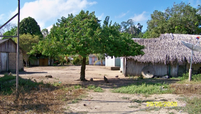 Entrada aldeia Wangã TI Arara da VGX. Foto: Michel Patrício, 2008.