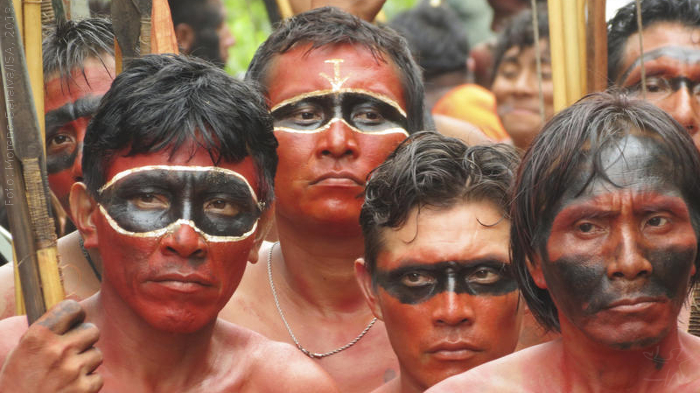 Manifestação promovida pela Hutukara para retirada dos fazendeiros da região do Ajarani, Terra Indígena Yanomami