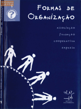 Formas de organização: associação, fundação, cooperativa, empresa. ISA, 2002.