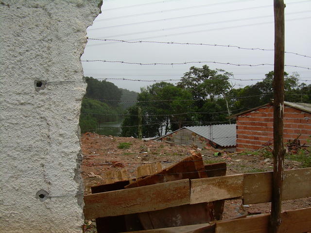 paisagem rasgada na Ilha do Bororé