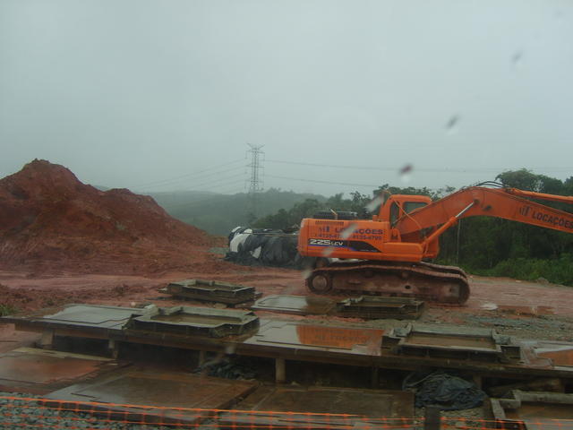Canteiro de obras do Rodoanel